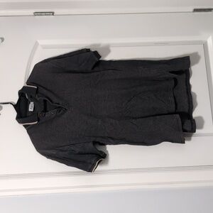 Vintage Dark Grey Men's FUS Collared Golf Shirt